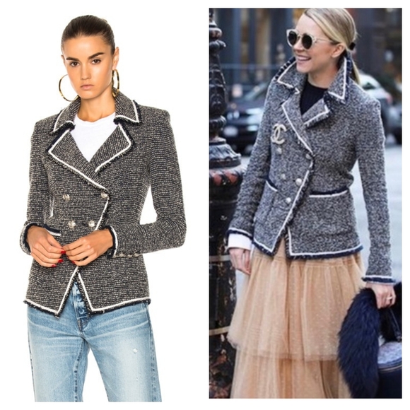 Veronica Beard Jackets & Blazers - Veronica Beard 2 Carroll boucle knit Tweed blazer blue